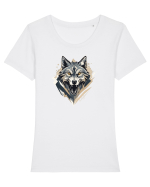 LUP 2  Tricou mânecă scurtă guler larg fitted Damă Expresser