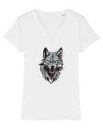LUP 3 Tricou mânecă scurtă guler V Damă Evoker