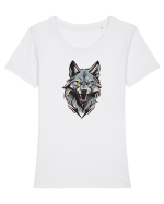 LUP 3 Tricou mânecă scurtă guler larg fitted Damă Expresser