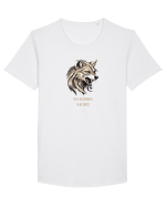 LUP 5 -  NU M-AM SCHIMBAT, M-AM TREZIT! Tricou mânecă scurtă guler larg Bărbat Skater