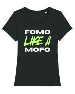 Fomo like a Mofo Tricou mânecă scurtă guler larg fitted Damă Expresser