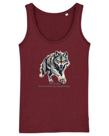 LUP 6 -  WALK LIKE A KING, OR WALK LIKE  U DON`T GIVE A F* WHO THE KING IS Burgundy