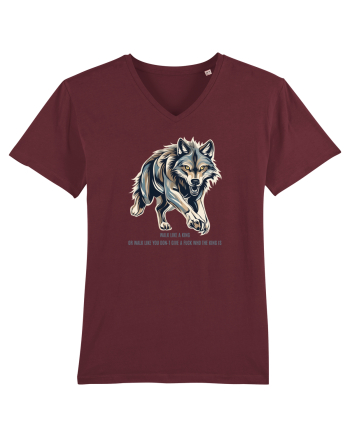 LUP 6 -  WALK LIKE A KING, OR WALK LIKE  U DON`T GIVE A F* WHO THE KING IS Burgundy