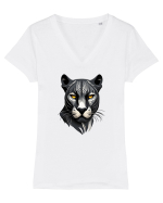 PANTERA NEAGRA 1 Tricou mânecă scurtă guler V Damă Evoker