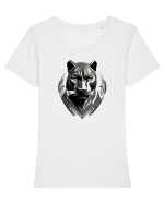 PANTERA NEAGRA 3 Tricou mânecă scurtă guler larg fitted Damă Expresser