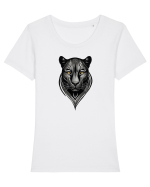 PANTERA NEAGRA 4 Tricou mânecă scurtă guler larg fitted Damă Expresser