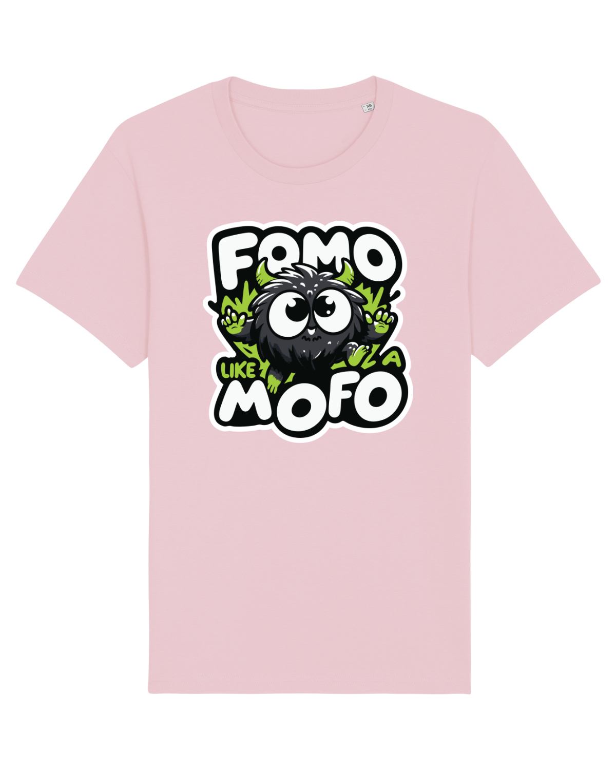 Tricou mânecă scurtă Unisex Rocker Cotton Pink