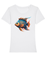 PESTE MANDARIN - pesti Tricou mânecă scurtă guler larg fitted Damă Expresser