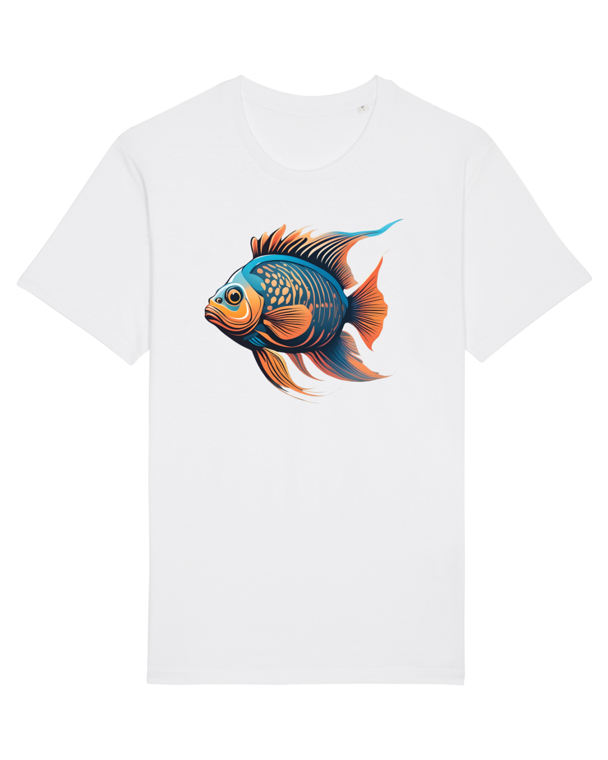 Tricou mânecă scurtă Unisex Rocker White