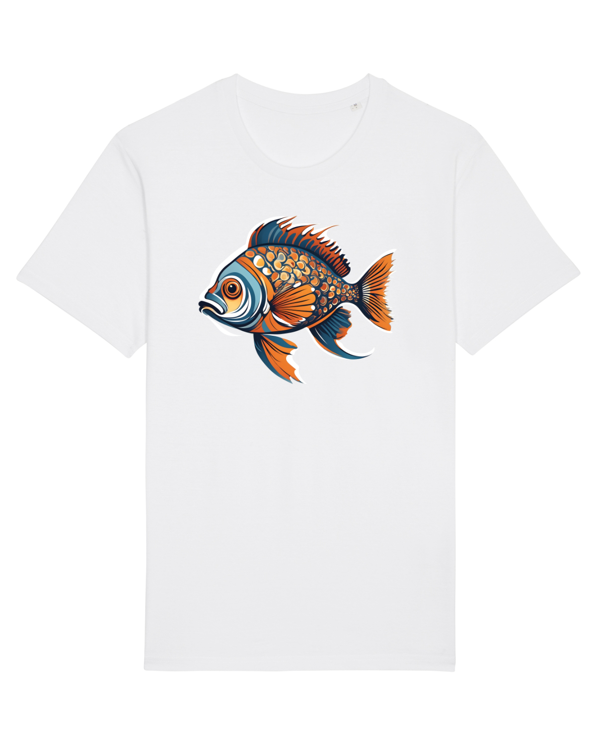 Tricou mânecă scurtă Unisex Rocker White