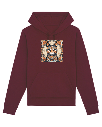 PISICA Art Deco  Burgundy