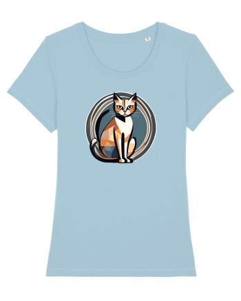 PISICA Art Deco  2 Sky Blue