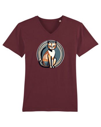 PISICA Art Deco  2 Burgundy