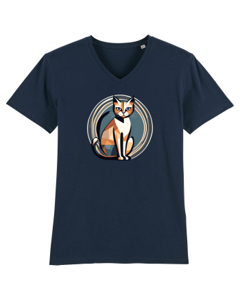 PISICA Art Deco  2 French Navy