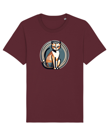 PISICA Art Deco  2 Burgundy