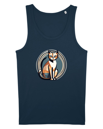 PISICA Art Deco  2 Navy