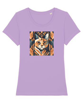 PISICA Arta Geometrica - Cubism Lavender Dawn
