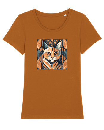 PISICA Arta Geometrica - Cubism Roasted Orange