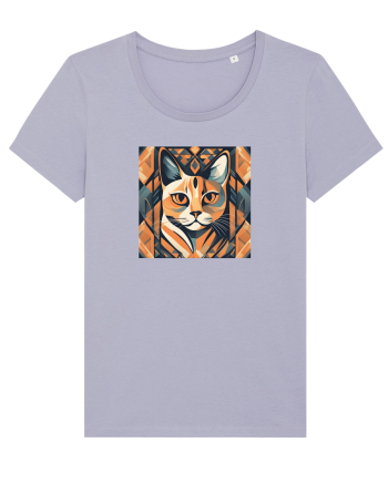 PISICA Arta Geometrica - Cubism Lavender