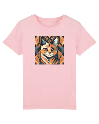 PISICA Arta Geometrica - Cubism Cotton Pink