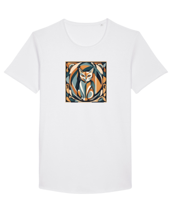 PISICA Arta Geometrica - Cubism 2 White