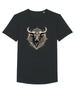 TAUR - SIMBOL PUTERE  arta ornamentala 2 Tricou mânecă scurtă guler larg Bărbat Skater