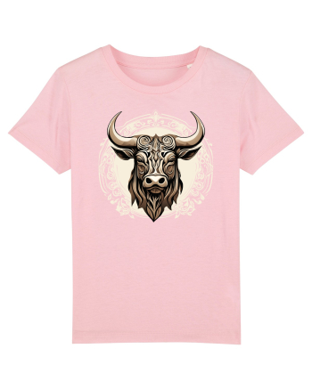 TAUR - SIMBOL PUTERE  arta ornamentala 4 Cotton Pink