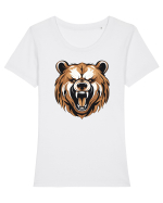 URS  BRUN 1 Tricou mânecă scurtă guler larg fitted Damă Expresser