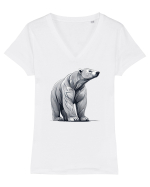 URS  POLAR Tricou mânecă scurtă guler V Damă Evoker