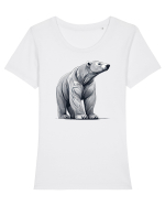URS  POLAR Tricou mânecă scurtă guler larg fitted Damă Expresser