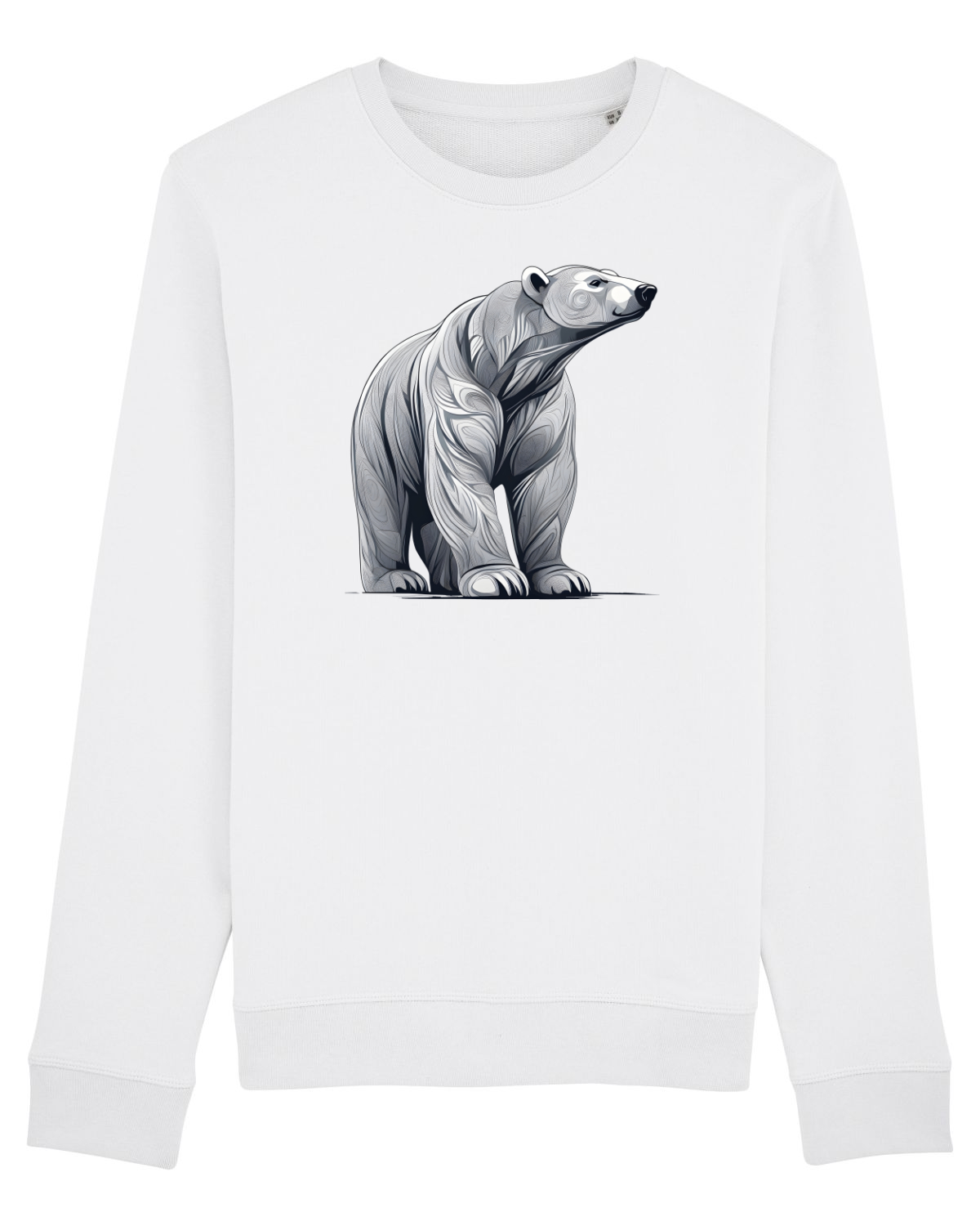 Bluză mânecă lungă Unisex Rise White