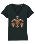 VULTUR  3 -  Arta ornamentala Tricou mânecă scurtă guler V Damă Evoker