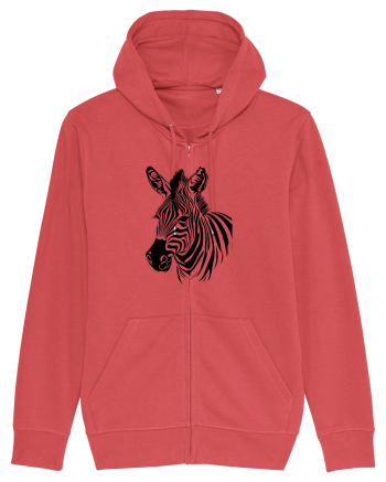 ZEBRA monocrom - alb / negru Carmine Red
