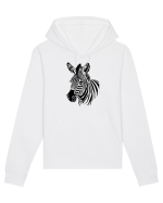 ZEBRA monocrom - alb / negru Hanorac Unisex Drummer