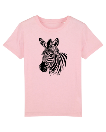 ZEBRA monocrom - alb / negru Cotton Pink