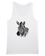ZEBRA monocrom - alb / negru Maiou Bărbat Runs