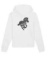 ZEBRA alergand  - monocrom - alb / negru Hanorac Unisex Drummer