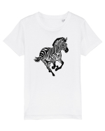 ZEBRA alergand  - monocrom - alb / negru Tricou mânecă scurtă  Copii Mini Creator