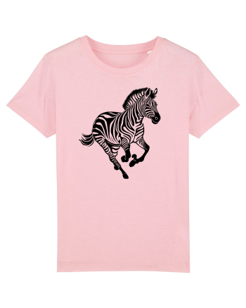 ZEBRA alergand  - monocrom - alb / negru Cotton Pink