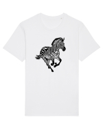 ZEBRA alergand  - monocrom - alb / negru Tricou mânecă scurtă Unisex Rocker