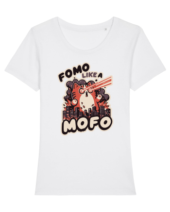 Fomo like a Mofo - Fluffy laser cat White