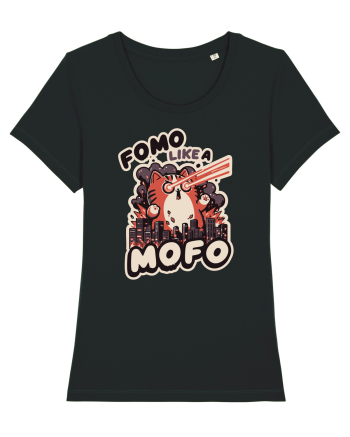 Fomo like a Mofo - Fluffy laser cat Black