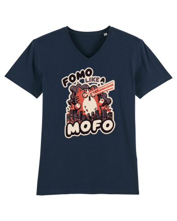 Fomo like a Mofo - Fluffy laser cat French Navy