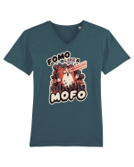 Fomo like a Mofo - Fluffy laser cat Tricou mânecă scurtă guler V Bărbat Presenter