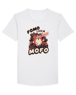 Fomo like a Mofo - Fluffy laser cat Tricou mânecă scurtă guler larg Bărbat Skater