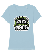 Fomo like a Mofo - Fluffy lgreen monster Tricou mânecă scurtă guler larg fitted Damă Expresser