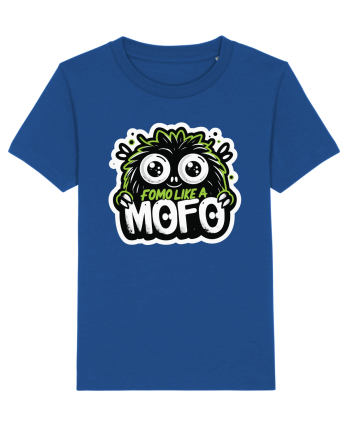 Fomo like a Mofo - Fluffy lgreen monster Majorelle Blue