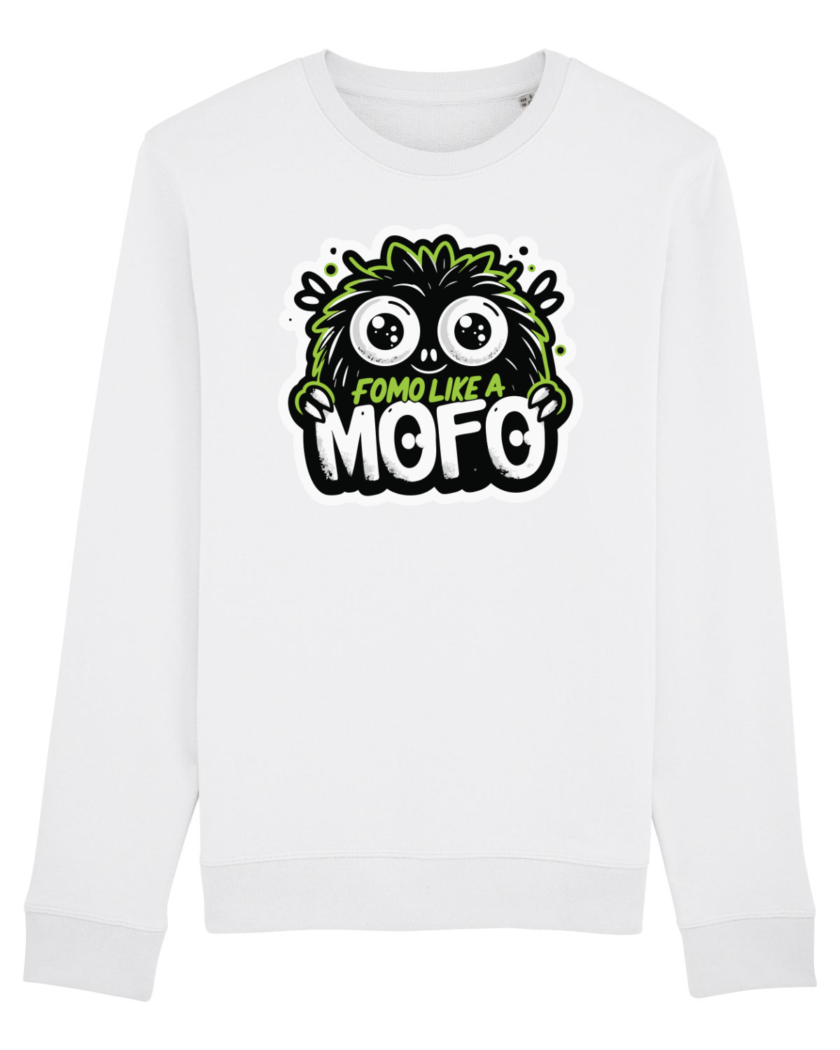 Bluză mânecă lungă Unisex Rise White