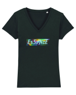Essence  Tricou mânecă scurtă guler V Damă Evoker