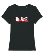 Blaze  Tricou mânecă scurtă guler larg fitted Damă Expresser